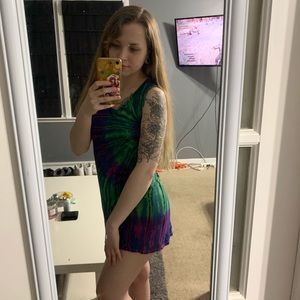 Tie Dye Mini Dress